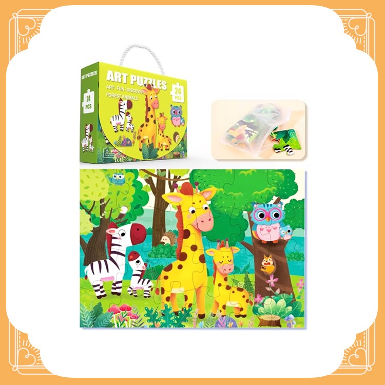 《卡通拼圖玩具》親子動物-細節圖2