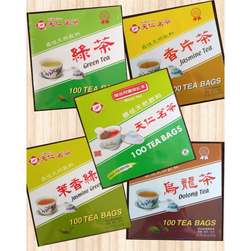 天仁茗茶 防潮包 袋茶 100入/盒 阿薩姆紅茶/綠茶/烏龍茶/茉香綠茶/香片茶