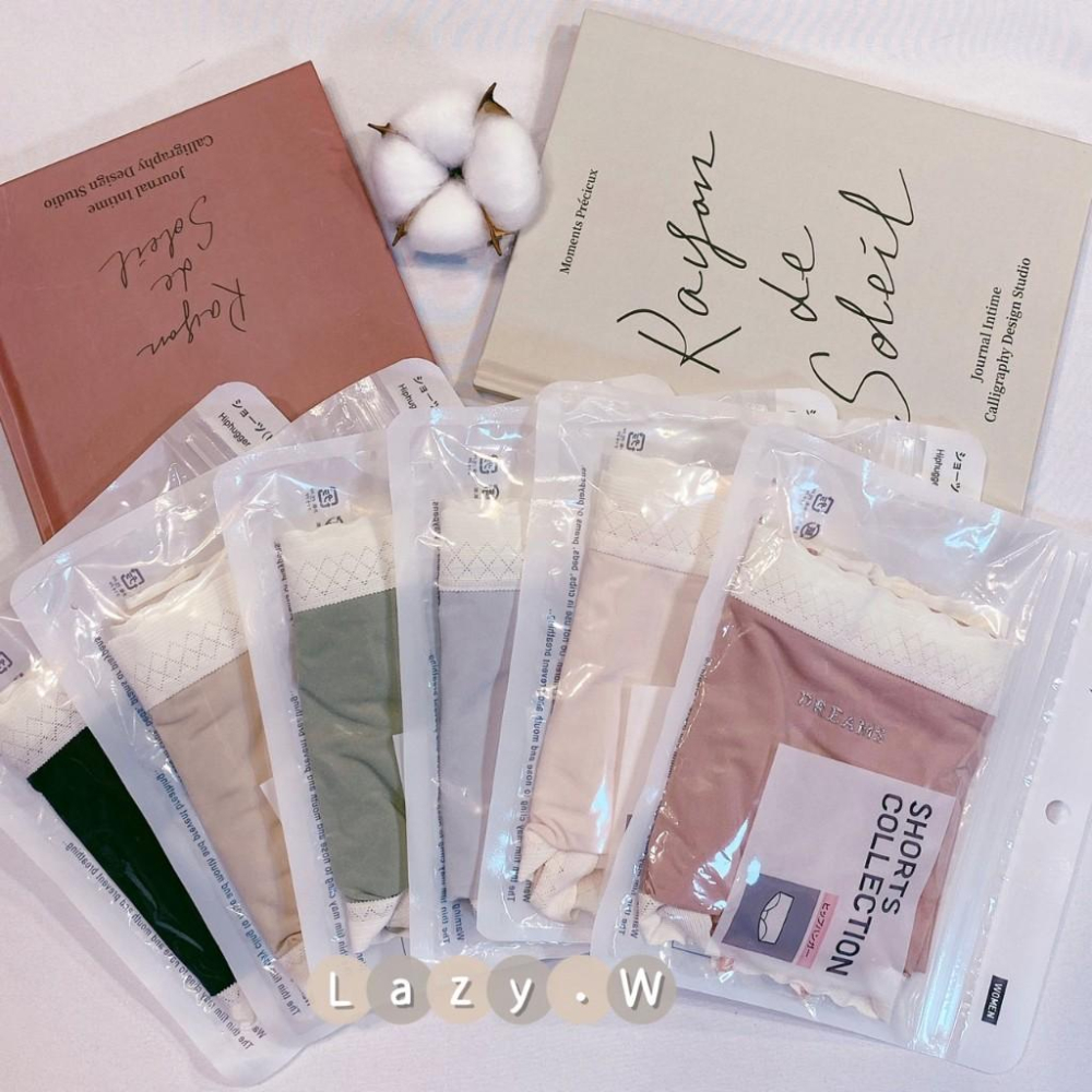 ★Lazy.W✰ 聚乳酸柔感養膚內褲 易清洗抑菌底襠 獨立包裝 輕薄細膩 高彈包臀 中腰內褲 女生內褲-細節圖3