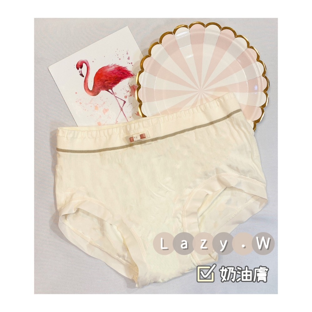 ★Lazy.W✰ 甜美撞色無痕內褲2.0 艾草纖維底襠 獨立包裝 軟糯高彈 溫熱淨化 無痕內褲 中腰內褲 女生內褲-規格圖3