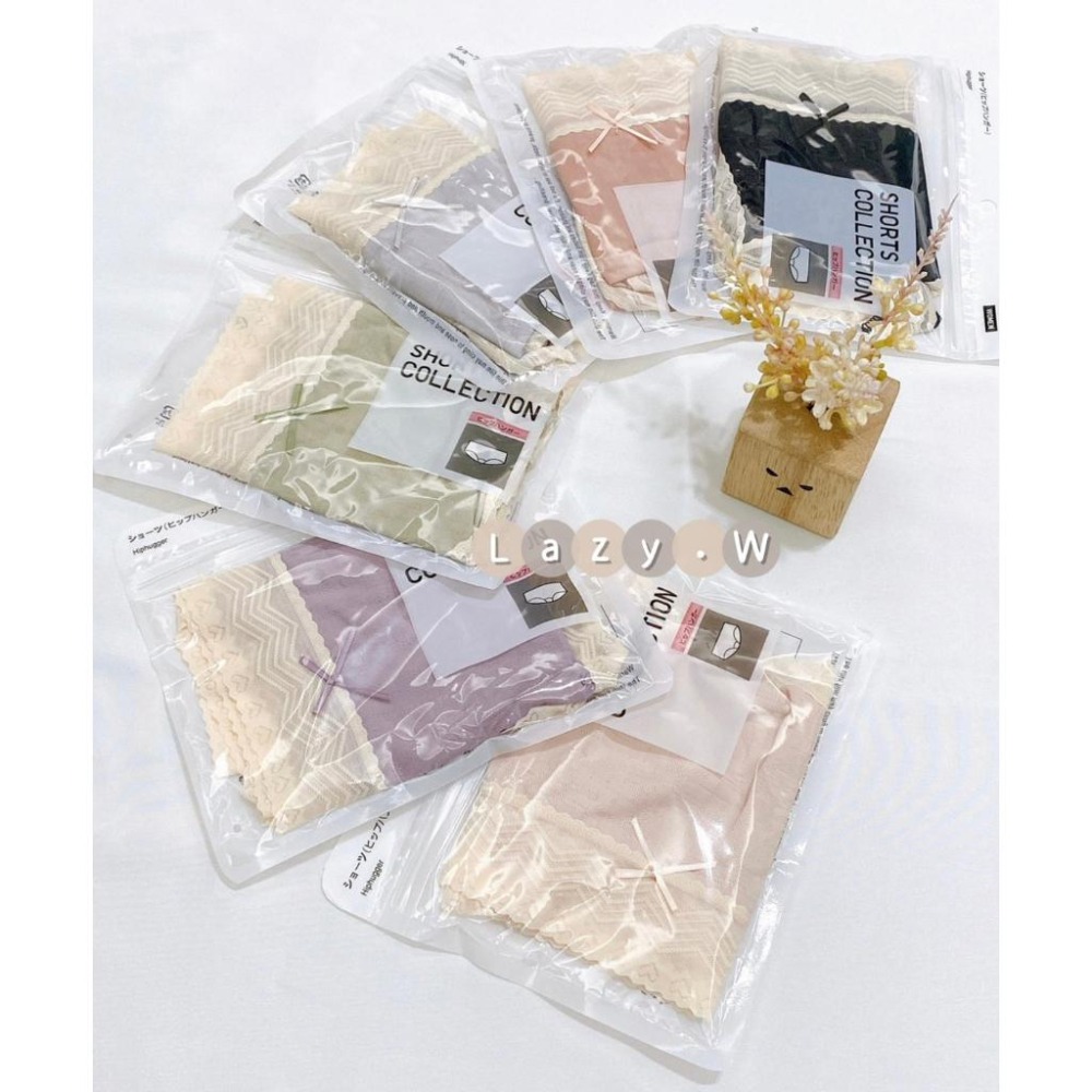 ★Lazy.W✰奶油色系蕾絲花邊蝴蝶結氧膚褲 抑菌底檔 獨立包裝 高彈舒適 高質感 蕾絲內褲 性感內褲 中高腰內褲 女生-細節圖3