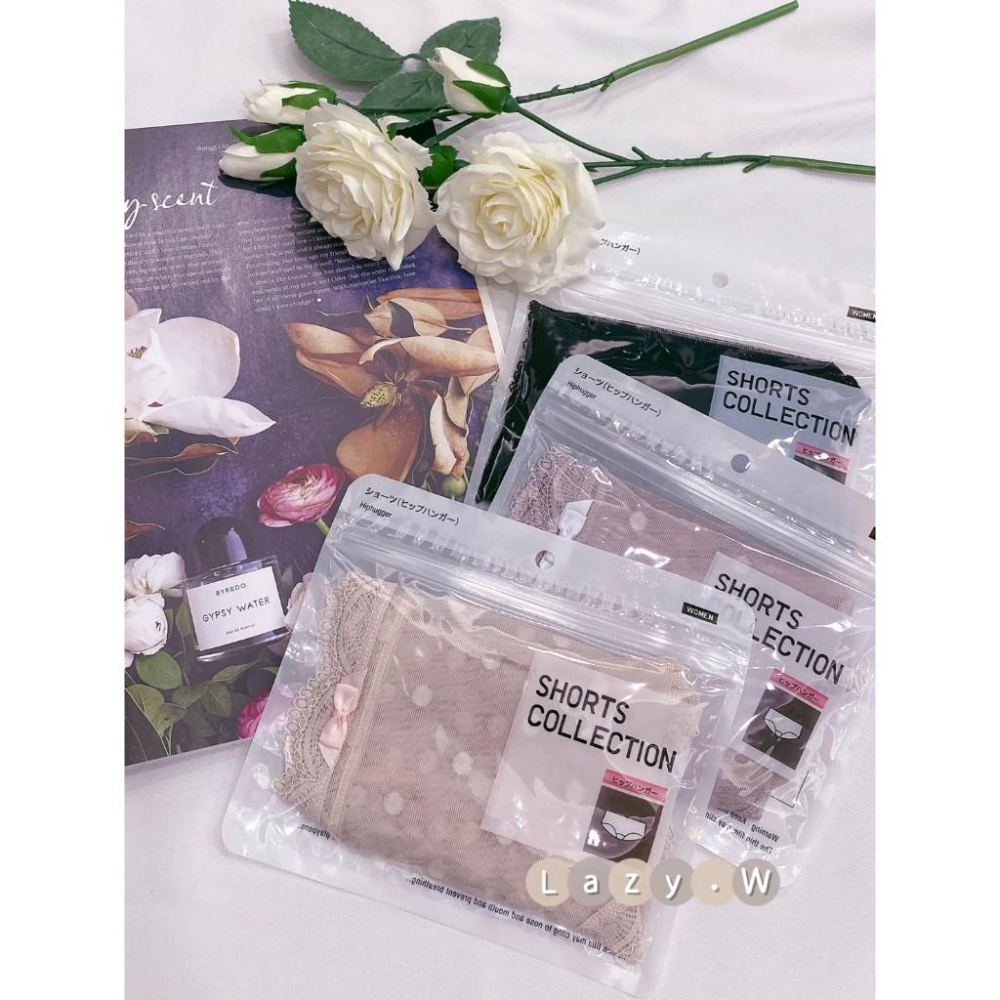 ★Lazy.W✰ 性感網紗圓點蕾絲內褲 純棉底檔 獨立包裝 親膚包臀 蕾絲內褲 性感內褲 高腰內褲 女生內褲 三角褲-細節圖3