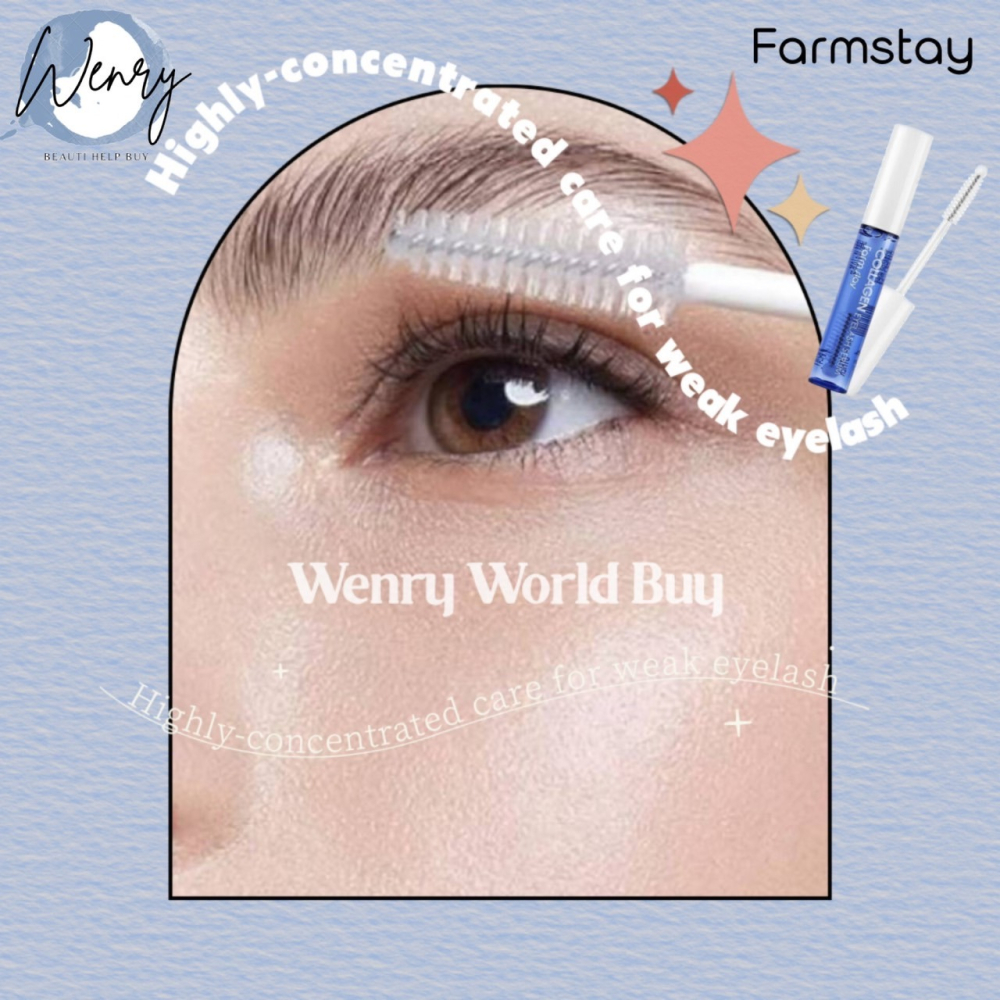 現貨✨韓國 Farmstay 睫毛小藍管 膠原蛋白賦活 超睫濃纖 collagen eyelash serum 10g-細節圖3