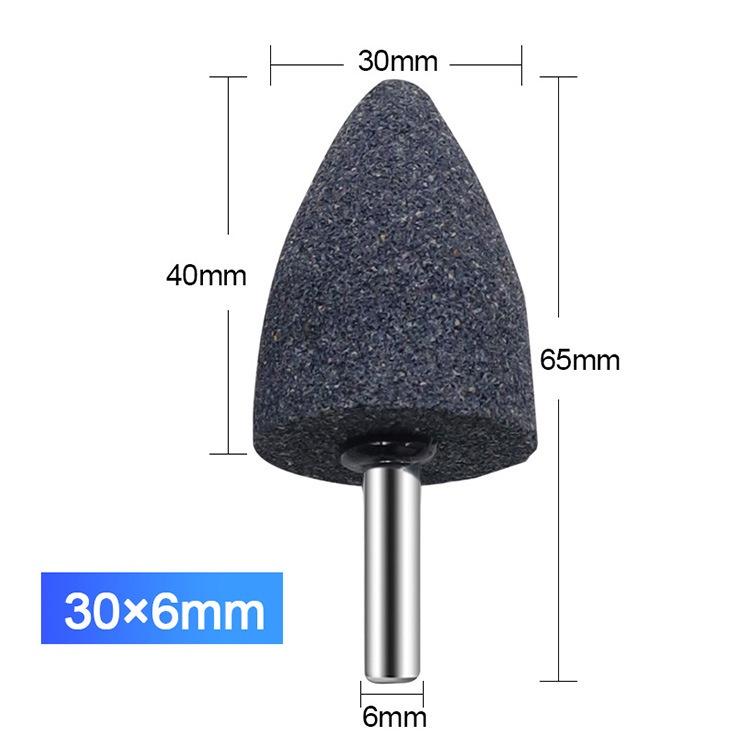 極光商城-棕剛玉帶柄砂輪磨頭橢圓圓柱磨頭金屬打磨電磨機拋光除鏽打磨頭-細節圖4