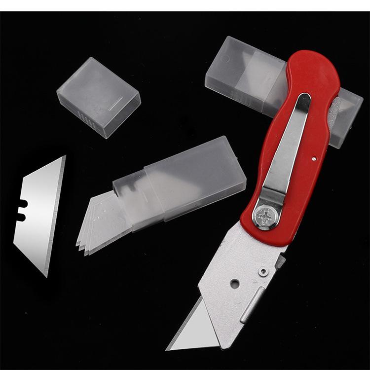 極光商城-折疊美工刀裁紙刀壁紙刀多用刀開箱刀地毯割刀梯形刀片便攜折疊刀-細節圖6