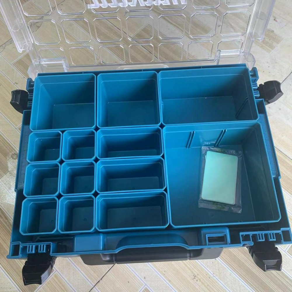 極光商城-牧田五金透明箱維修工具箱家用車載多功能收納箱可堆疊家用-細節圖2