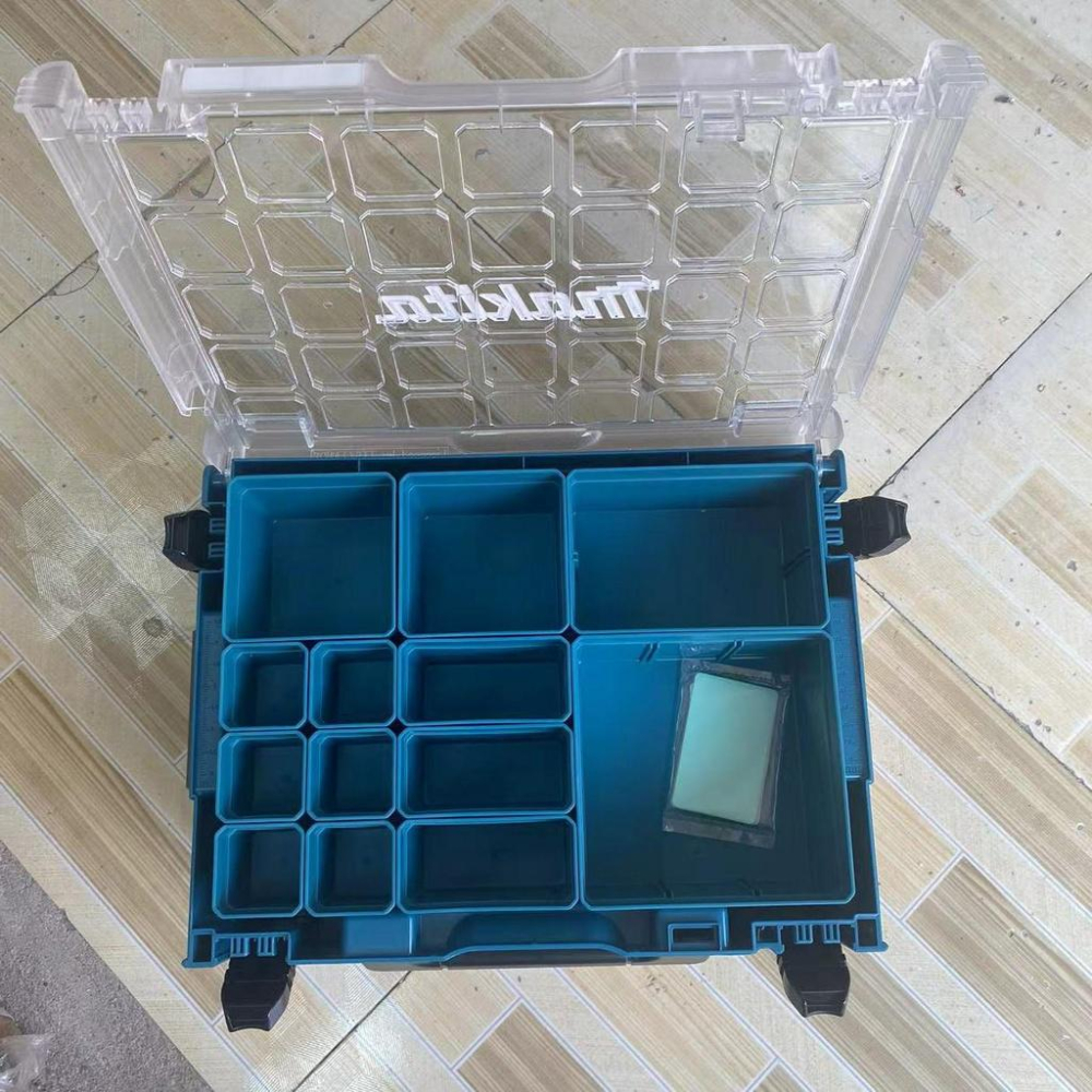 極光商城-牧田五金透明箱維修工具箱家用車載多功能收納箱可堆疊家用-細節圖3