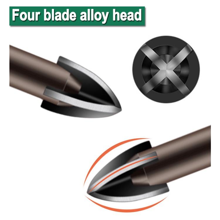 極光商城-六角十字瓷磚鑽頭玻璃陶瓷混凝土水泥牆開孔器合金三角鑽頭-細節圖7