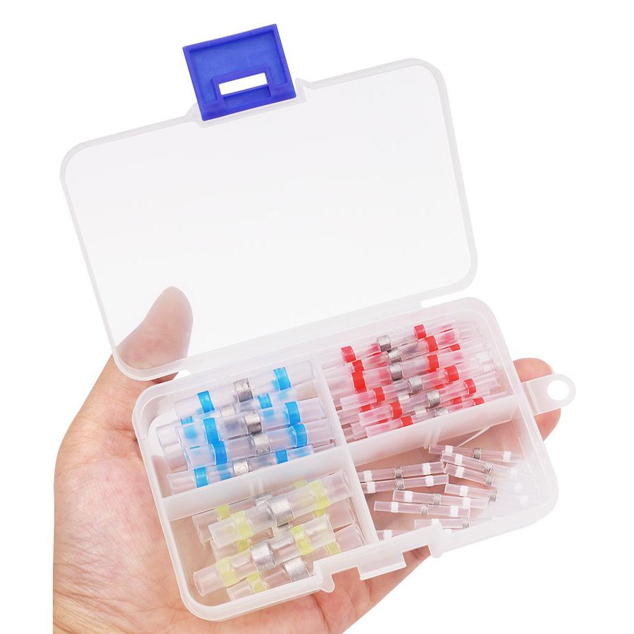 極光商城-熱縮端子焊錫環中間管焊錫端子熱縮管防水接線端子50PCS組合套裝-細節圖3