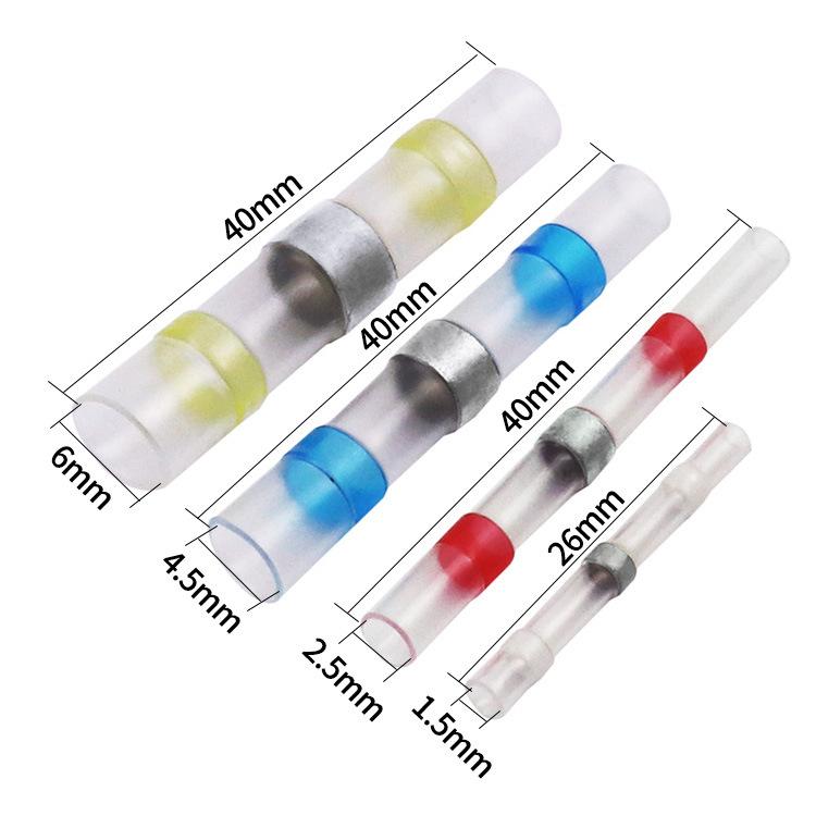 極光商城-熱縮端子焊錫環中間管焊錫端子熱縮管防水接線端子50PCS組合套裝-細節圖7