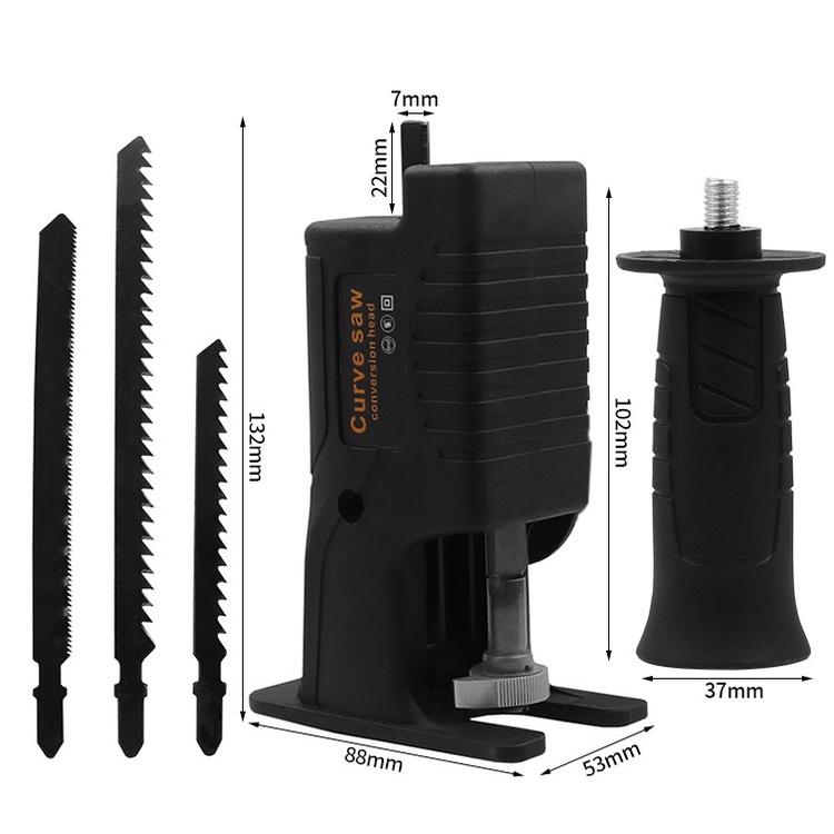 極光商城-電鑽變電鋸轉換頭馬刀鋸家用電動小型木工鋸子手持往復鋸通用配件-細節圖7