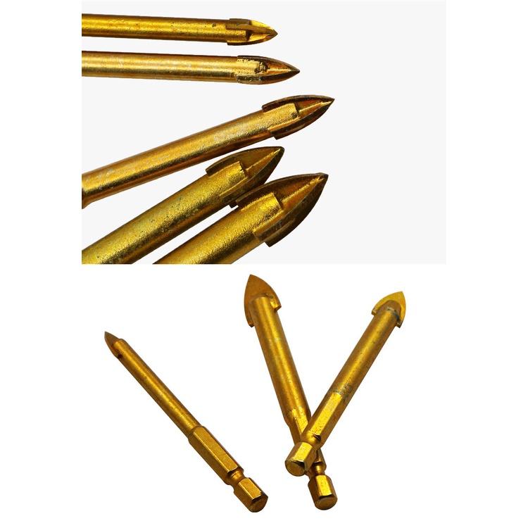 極光商城-三角鑽頭玻璃瓷磚混凝土六角一字十字手電鑽開孔器合金鑽頭-細節圖4