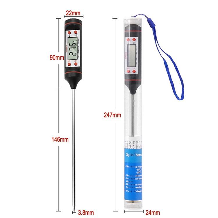 極光商城-奶粉液體燒烤烘焙廚房測溫計食物筆式探針溫度計數顯電子溫度筆-細節圖3