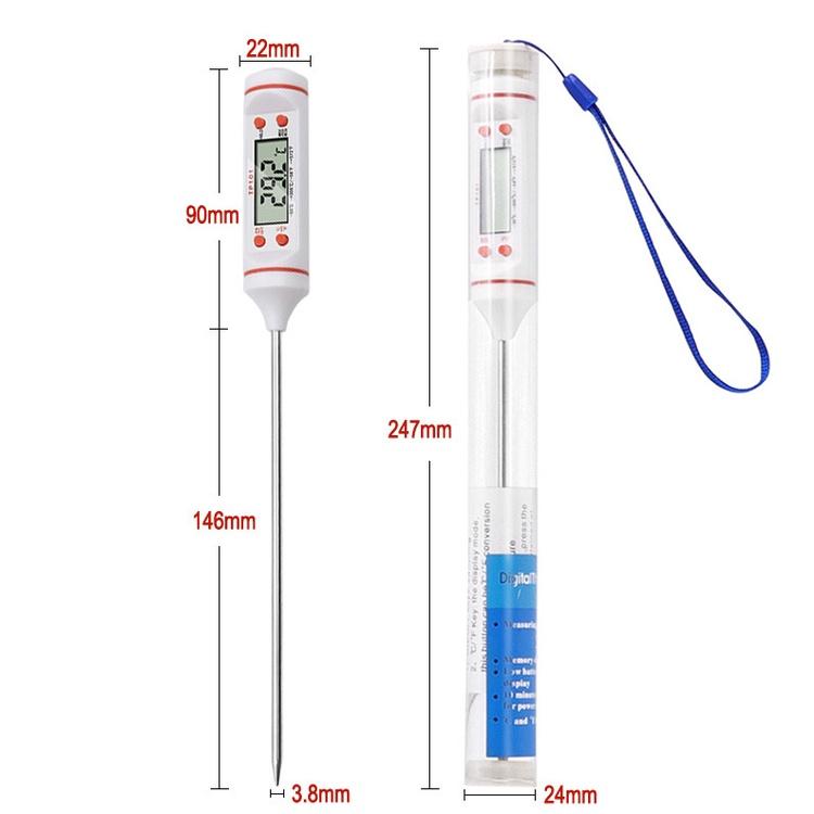 極光商城-奶粉液體燒烤烘焙廚房測溫計食物筆式探針溫度計數顯電子溫度筆-細節圖7