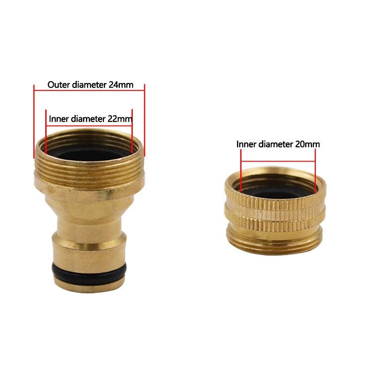 極光商城-水龍頭台盆轉換接頭三合一鋁合金鍍銅接頭洗車水槍4分接頭-細節圖4