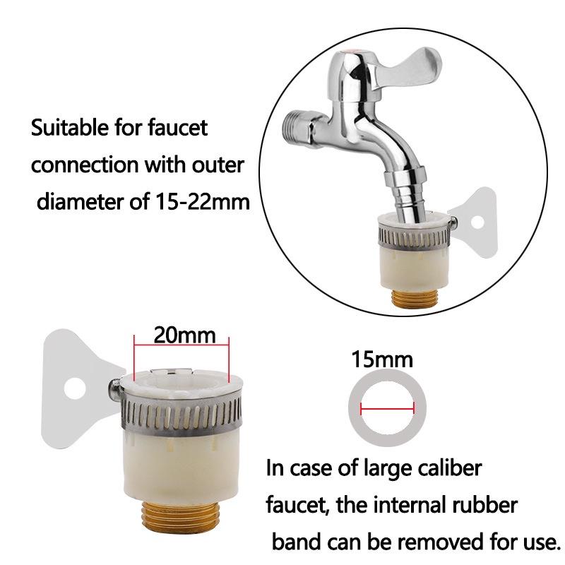 極光商城-水龍頭台盆轉換接頭三合一鋁合金鍍銅接頭洗車水槍4分接頭-細節圖8