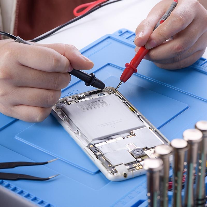 極光商城-手機電腦維修台工作墊耐高溫大矽膠墊隔熱墊風槍烙鐵大焊接桌墊-細節圖9