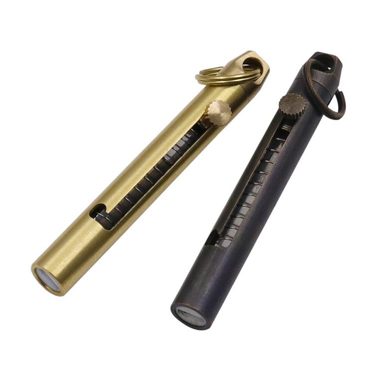 極光商城-多用途黃銅迷你小刀防身鑰匙扣折疊刀精緻戶外隨身拆快遞小刀-細節圖5