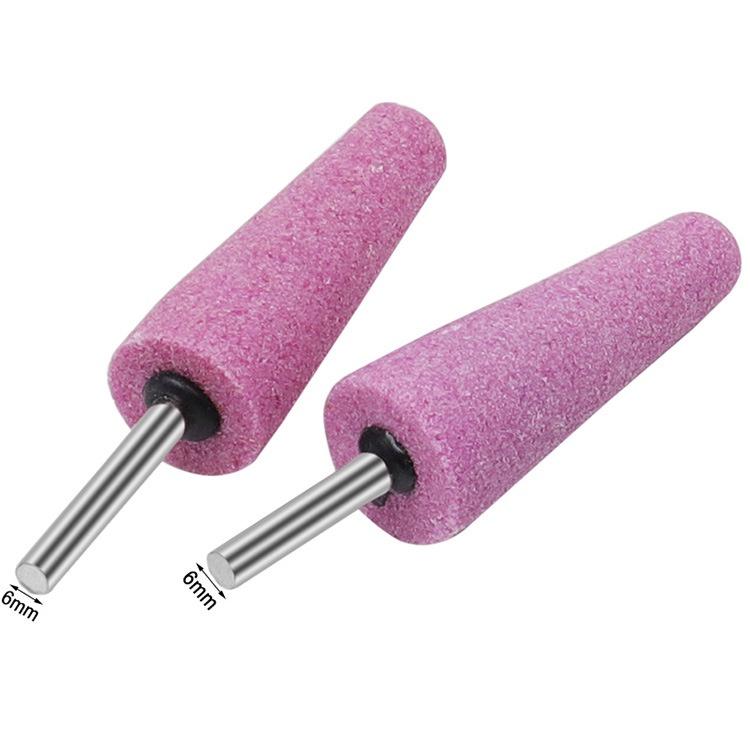 極光商城-紅剛玉磨頭6mm柄徑圓錐形砂輪磨頭金屬打磨電磨機拋光除鏽-細節圖9