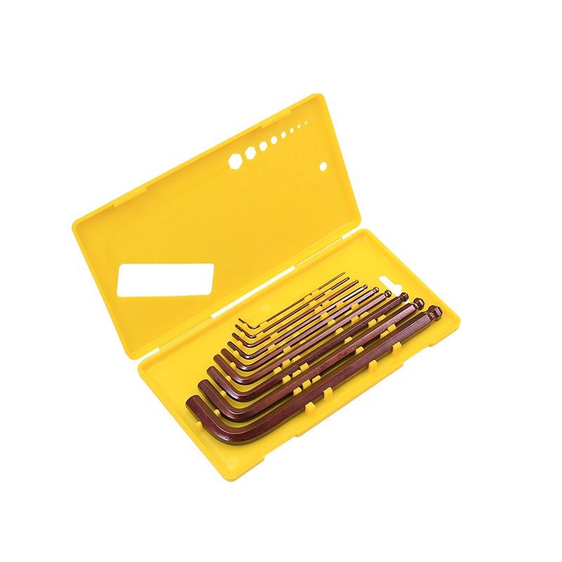 極光商城-盒裝內六角扳手套裝內六方梅花六角螺絲刀萬用能六棱角扳手工具-細節圖2