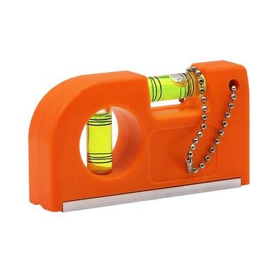 極光商城-迷你掛鍊水平尺掛扣式帶鏈水平儀強磁鋁合金平衡尺便攜式水平尺-細節圖7