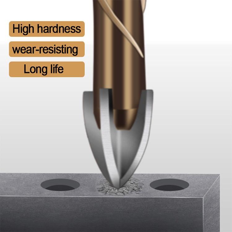 極光商城-六角柄螺旋槽十字合金鑽頭陶瓷四刃鑽頭玻璃瓷磚鑽頭鑽玻化磚-細節圖7