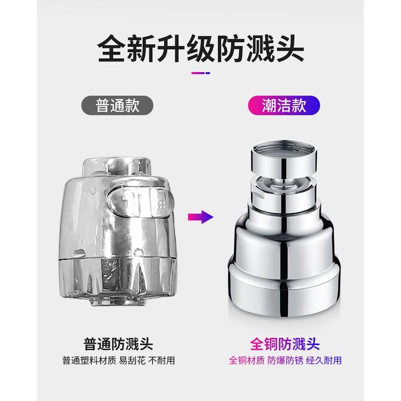 極光商城-廚房全銅水龍頭增壓防濺頭拖把池陽台加長延伸器萬向旋轉過濾器-細節圖3