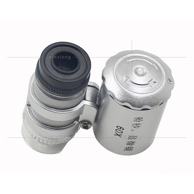 極光商城-60倍珠寶LED燈UV驗鈔便攜口袋式顯微鏡鑑定古玩玉器茶葉放大鏡-細節圖2