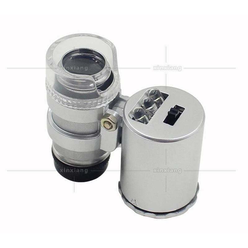 極光商城-60倍珠寶LED燈UV驗鈔便攜口袋式顯微鏡鑑定古玩玉器茶葉放大鏡-細節圖6
