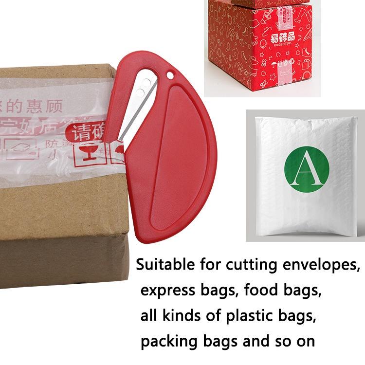 極光商城-塑料迷你開信刀開信封拆信刀裁紙美工刀割繩刀切皮筋電線刀片-細節圖2