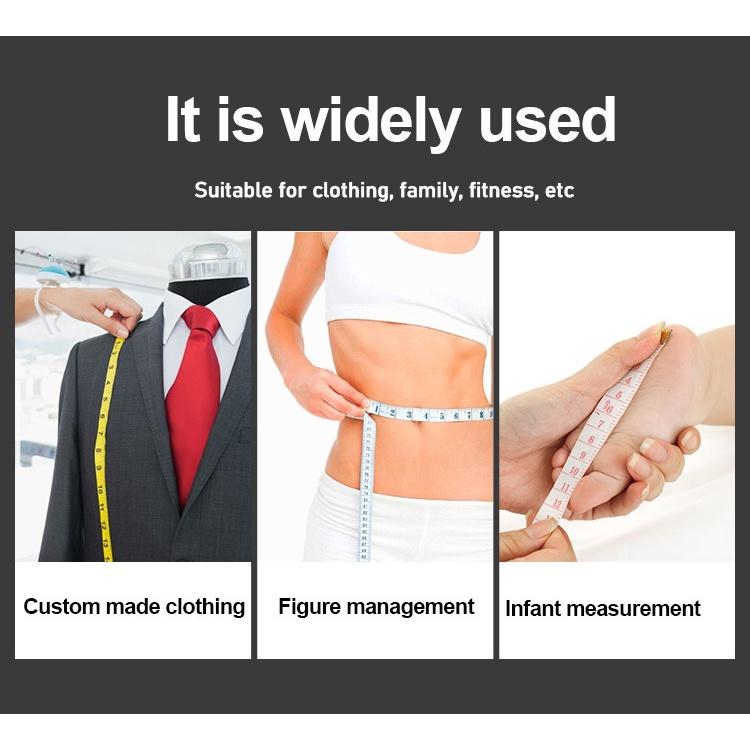 極光商城-糖果色圓形捲尺帶鑰匙扣三圍量衣皮捲尺1.5m禮品收縮拉尺卡通軟尺-細節圖4