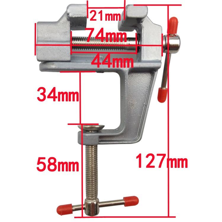 極光商城-鋁合金迷你台虎鉗桌虎鉗小型台虎鉗小台鉗子桌虎鉗小型平口鉗-細節圖4