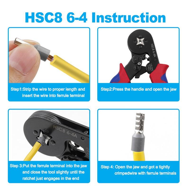 極光商城-管型壓線鉗和1200pcs端子組合冷壓鉗壓線鉗壓接鉗套裝-細節圖8