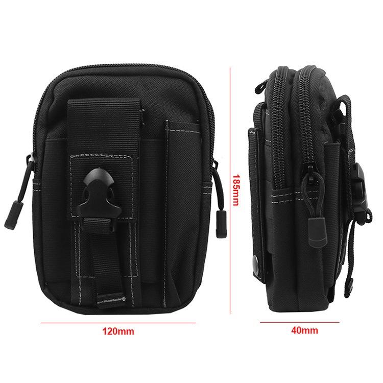 極光商城-運動戰術腰包男戶外休閒手機包穿皮帶登山迷彩掛包軍迷腰包大容量-細節圖7