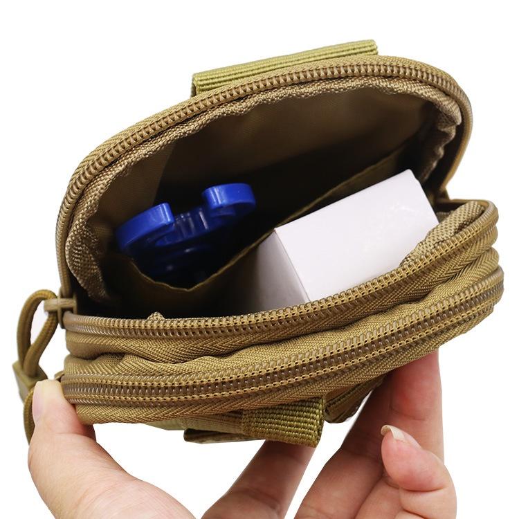 極光商城-運動戰術腰包男戶外休閒手機包穿皮帶登山迷彩掛包軍迷腰包大容量-細節圖8