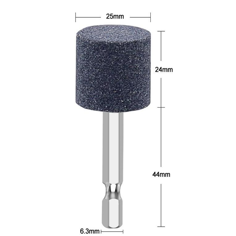 極光商城-棕剛玉砂輪電磨頭圓柱形圓錐形電動打磨頭六角柄砂輪磨頭-細節圖3