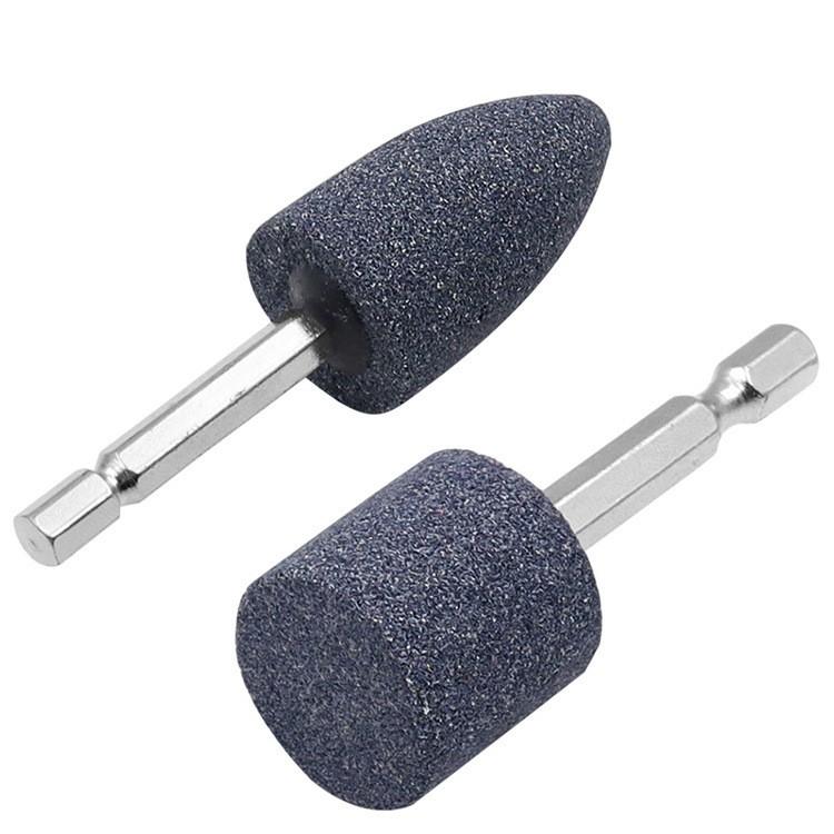 極光商城-棕剛玉砂輪電磨頭圓柱形圓錐形電動打磨頭六角柄砂輪磨頭-細節圖6