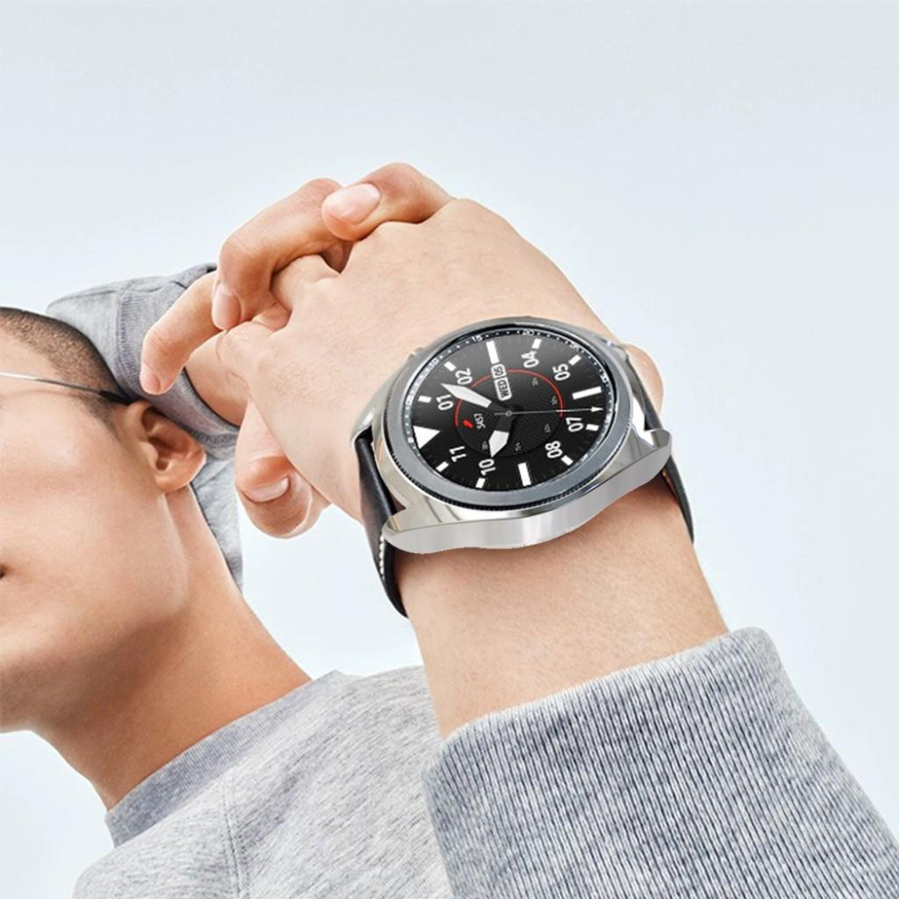 極光商城-三星Galaxy watch 3 41mm/45mm錶殼半包tpu電鍍防摔保護套-細節圖4
