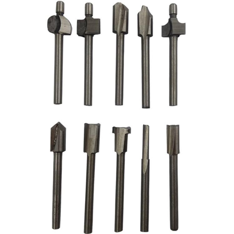 極光商城-高速鋼10件套木工電動修邊機用打磨刀雕刻機花樣刀銑槽刀-細節圖3