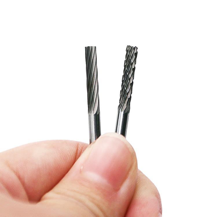 極光商城-鎢鋼硬質合金旋轉銼電磨風磨配件鎢鋼打磨頭銑刀鎢鋼磨頭3mm柄-細節圖9