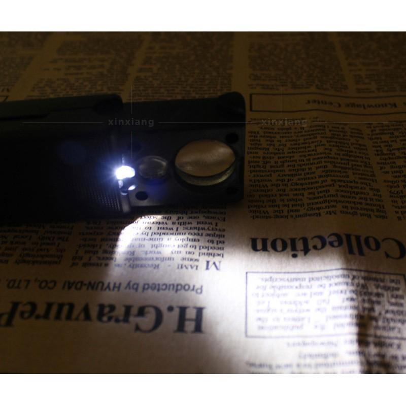 極光商城-30倍60倍LED燈UV驗鈔鑑定珠寶古玩鑽石彈出式高清放大鏡便攜掛繩-細節圖6