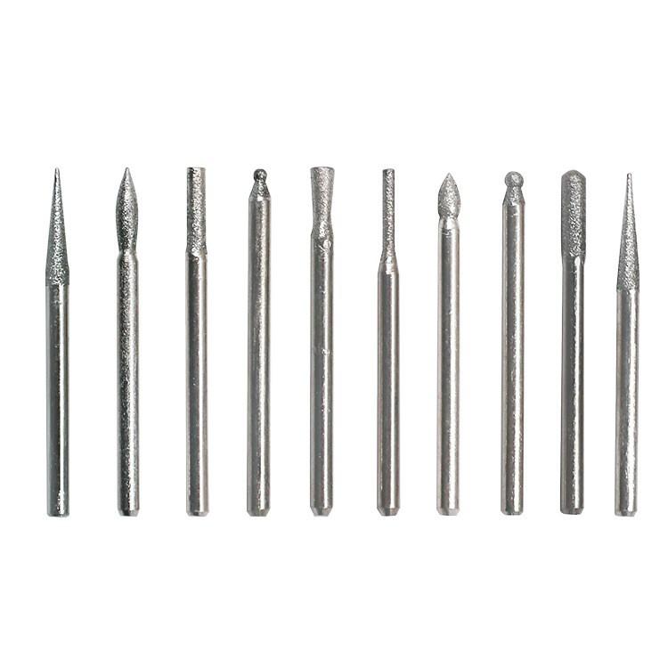 極光商城-140電磨附件套裝打磨頭樹脂切割片砂紙圈毛刷雕刻銑刀拋-細節圖6