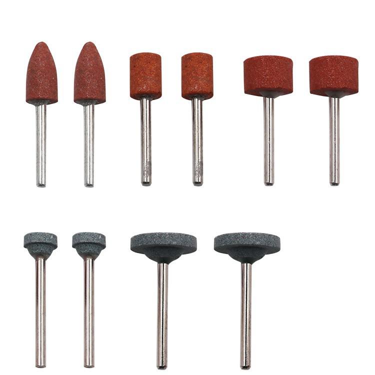 極光商城-140電磨附件套裝打磨頭樹脂切割片砂紙圈毛刷雕刻銑刀拋-細節圖7