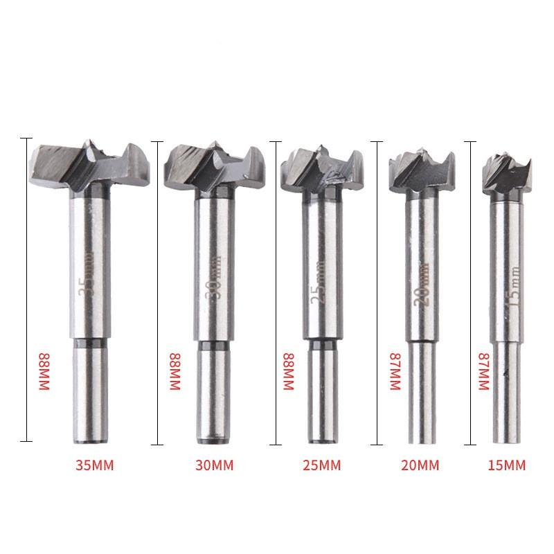 極光商城-5pc木工開孔器打孔鑽頭出口木材刃具平翼鑽孔擴孔鉸鏈-細節圖3