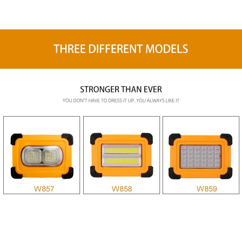 極光商城-新款手提太陽能投光燈多功能警示戶外野營工程應急cob工作燈大功率LED泛光帳蓬-細節圖9