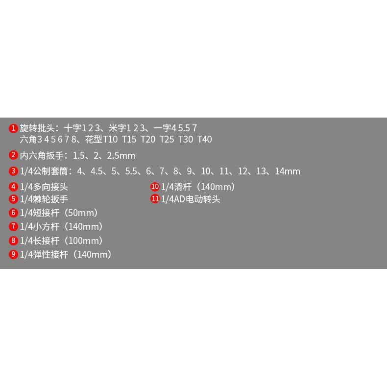 極光商城-46件套裝組套套筒扳手快速汽修汽車維修棘輪螺絲版手套筒組合工具-細節圖6