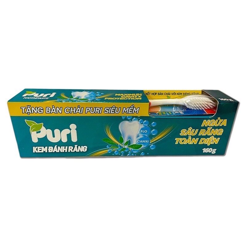 「台灣現貨」PURI TOOTHPASTE 牙博士牙膏 160克 送1支牙刷-細節圖2