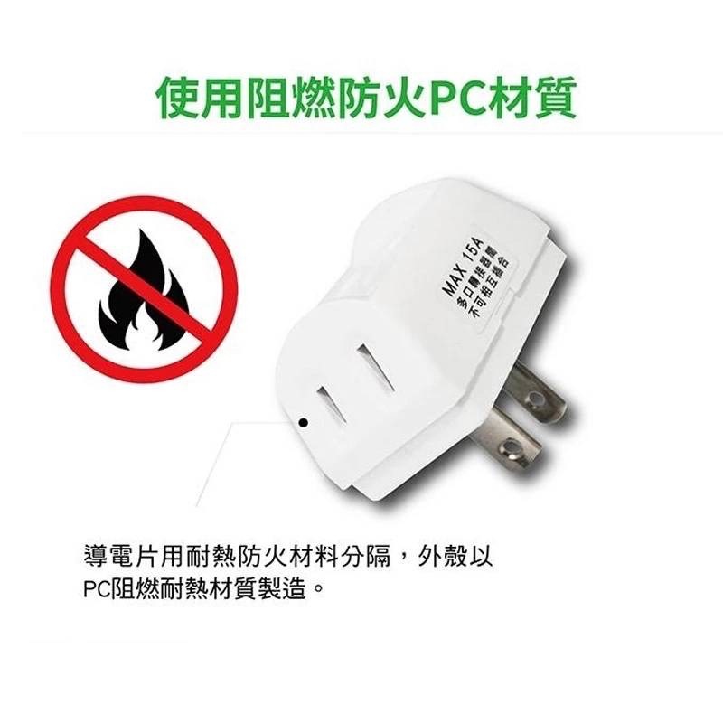 【台灣出貨】轉向三面插 3孔轉2孔 D型三面插 電源轉接插頭 轉接插座 轉換插接器 插頭 插座 延長線用 轉接頭-細節圖8