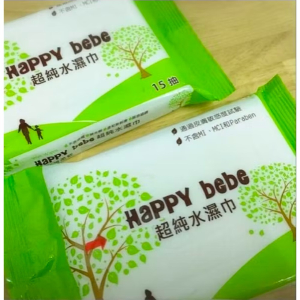 Happy bebe 純水濕紙巾 小樹版 86抽／包／12入／箱-規格圖1