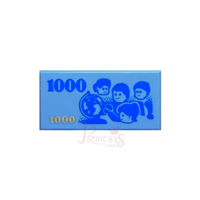 公主樂糕殿 LEGO 樂高 獨家印製 1X2 新台幣 錢 千元 印刷 春節 新年 80106 80107 W011